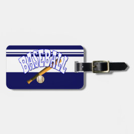 野球の青 ラゲッジタグ