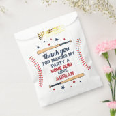 野球の1歳の誕生日パーティー フェイバーバッグ (封をした状態)