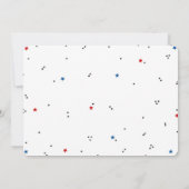 野球の1歳誕生日写真招待状 招待状 (裏面)