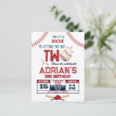 野球の2歳の誕生日男の子 ポストカード (スタンド正面)