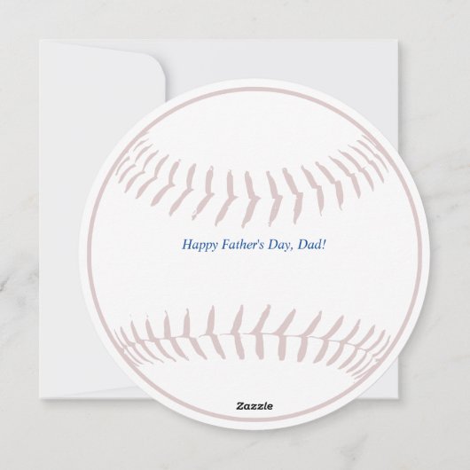 野球のMVPカスタマイズ可能な父の日 シーズンカード (裏面)