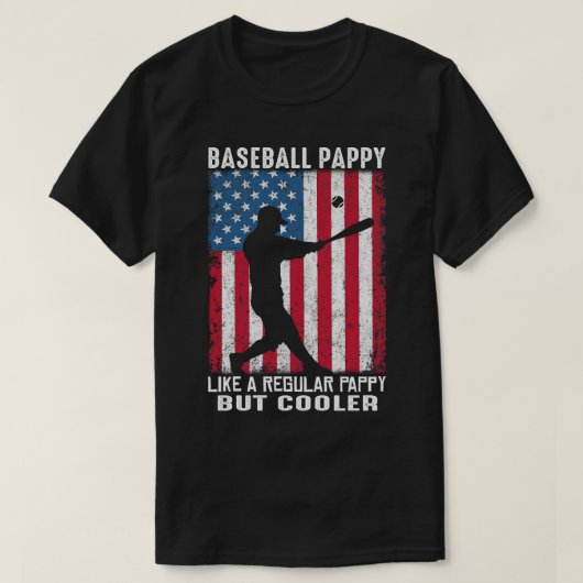 野球のPAPPYは通常のPAPPYのようにアメリカクールの Tシャツ (デザイン正面)