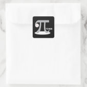 野球のPi-tcher - おもしろい Piステッカーギフト スクエアシール (バッグ)
