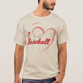 野球のTシャツが大好き Tシャツ (正面)