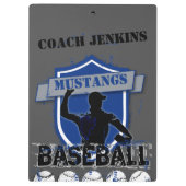 野球はあなた自身の一流の用箋挟を加えます クリップボード (裏面)