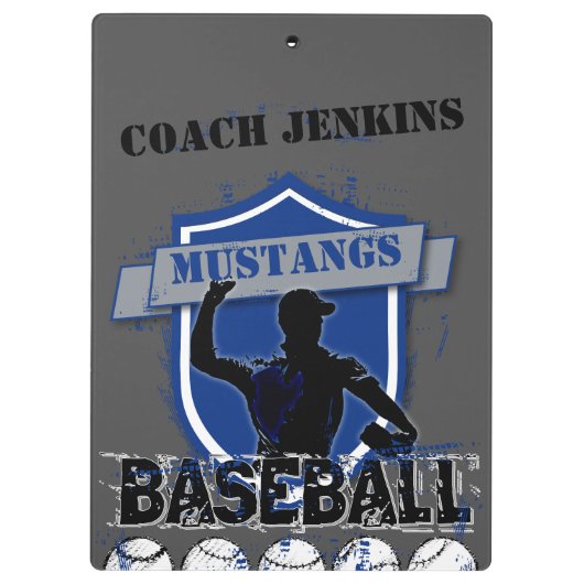 野球はあなた自身の一流の用箋挟を加えます クリップボード (裏面)