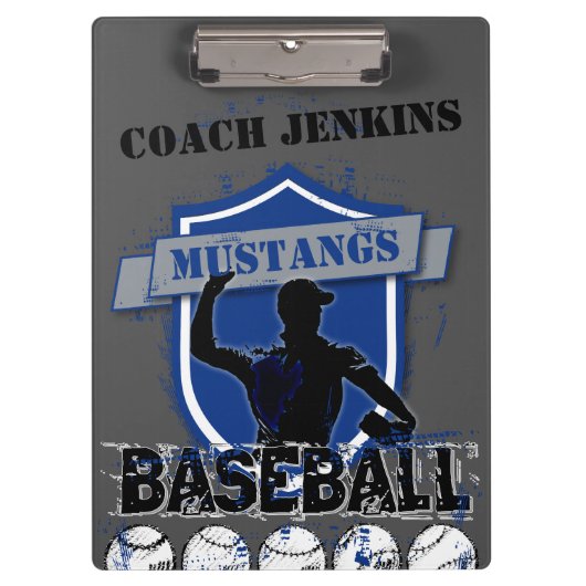 野球はあなた自身の一流の用箋挟を加えます クリップボード (正面)