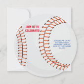 野球はバースデーパーティ招待状を遊ばします 招待状 (裏面)