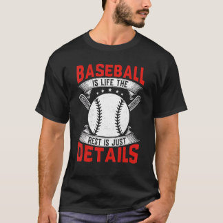 野球は人生だ残りは単なる詳細野球 Tシャツ
