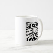 野球は今季お気に入りのだ コーヒーマグカップ (正面右)