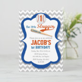 野球は強打者の誕生日の男の子の招待状を遊ばします 招待状 (スタンド正面)