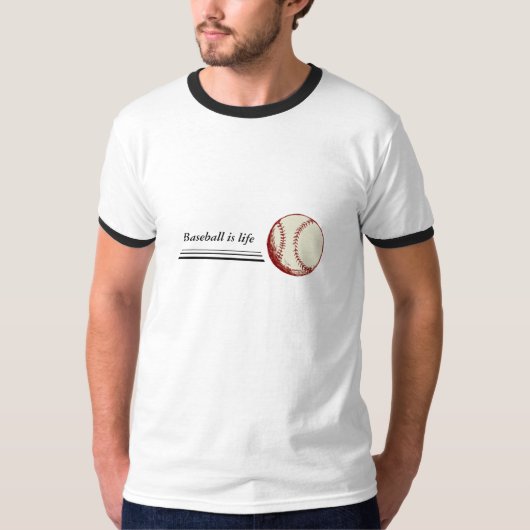 野球は生命です Tシャツ (正面)