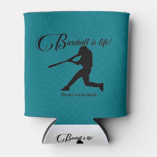 野球は生命に富む 缶クーラー (正面)