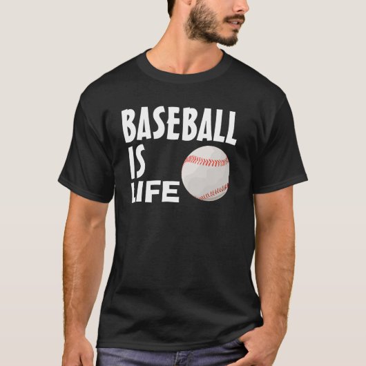 野球は生命、Tシャツです Tシャツ (正面)
