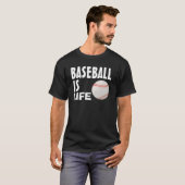 野球は生命、Tシャツです Tシャツ (正面フル)