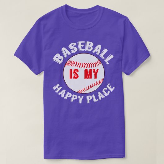 野球は私の幸せ Tシャツ (デザイン正面)
