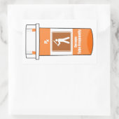 野球は薬だ 長方形シール (バッグ)