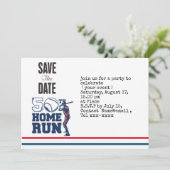 野球は50th誕生日パーティーを保存する 招待状 (スタンド正面)