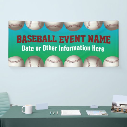 野球またはソフトボールイベント 横断幕 (トレードショー)