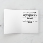 野球またはソフトボールママ誕生日 カード (内部)