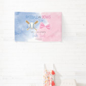 野球または弓のジェンダーが明らかにする 横断幕 (インサイチュ)