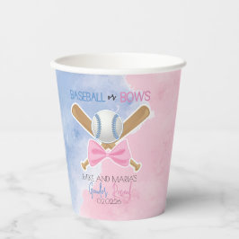 野球または弓のジェンダーが明らかにする 紙コップ