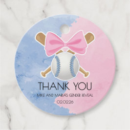 野球または弓のジェンダーは感謝していあなたのラベル フェイバータグ