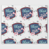 野球または弓ジェンダーの明かす ラッピングペーパー (フラット)