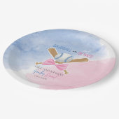 野球または弓ジェンダー明らかにする紙プレート ペーパープレート (アングル)