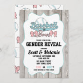 野球または弓性は招待状を明らかにします 招待状 (正面/裏面)