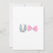 野球または弓、性別による招待の表示 招待状 (裏面)