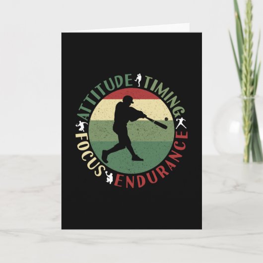 野球やる気を起こさせるチームの価値観 カード (正面)