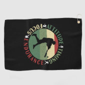 野球やる気を起こさせるチームの価値観 ゴルフタオル (横)