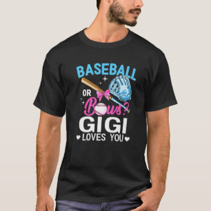 野球やボーギが君を愛している、性別を示すピンク Tシャツ