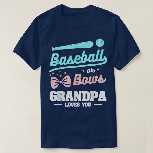 野球や弓おじいちゃんがあなたを愛する妊娠Annou Tシャツ (デザイン正面)