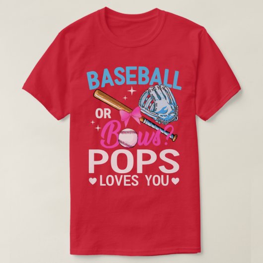 野球や弓のポップが愛する女性がピンクを明かす Tシャツ (デザイン正面)