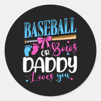 野球や弓パパがあなたを愛するKまたは青の性別 ラウンドシール