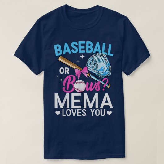 野球や弓メマが愛する性別がピンクを明かす Tシャツ (デザイン正面)