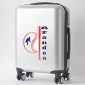 野球をテーマにしたオールスタースポーツ シール (スーツケース)