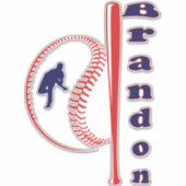 野球をテーマにしたオールスタースポーツ シール (正面)