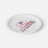 野球をテーマにしたオールスタースポーツ ペーパープレート (アングル)