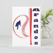 野球をテーマにしたオールスター スポーツ 招待状 (スタンド正面)