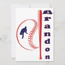 野球をテーマにしたオールスター スポーツ 招待状