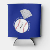 野球をテーマにしたバチェロレッテクーラーボックス 缶クーラー (正面)