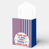 野球をテーマにしたパーソナライズされた誕生日の愛用ボックス フェイバーボックス (オープン)