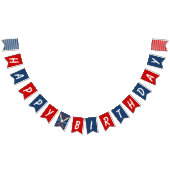 野球をテーマにしたパーソナライズされた誕生日 バンティングフラッグ (全)