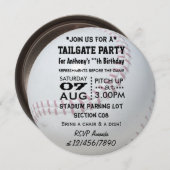 野球をテーマにしたパーティー 招待状 (正面/裏面)