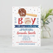 野球をテーマにしたベビーシャワーの招待状 招待状 (スタンド正面)