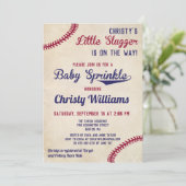 野球をテーマにしたベビーシャワー招待状カード 招待状 (スタンド正面)