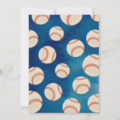野球をテーマにしたベビーシャワー招待状 招待状 (裏面)